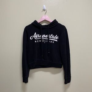 Aeropostale brand new black crop hoodie